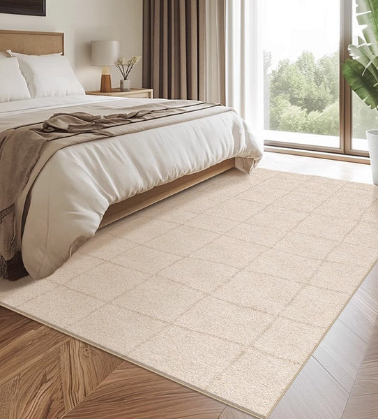 Geometric Contemporary Modern Rugs Next to Bed, Modern Rugs under Dining Room Table, Abstract Area Rugs for Living Room-HomePaintingDecor