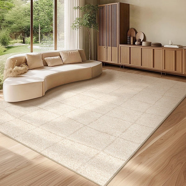 Geometric Contemporary Modern Rugs Next to Bed, Modern Rugs under Dining Room Table, Abstract Area Rugs for Living Room-HomePaintingDecor