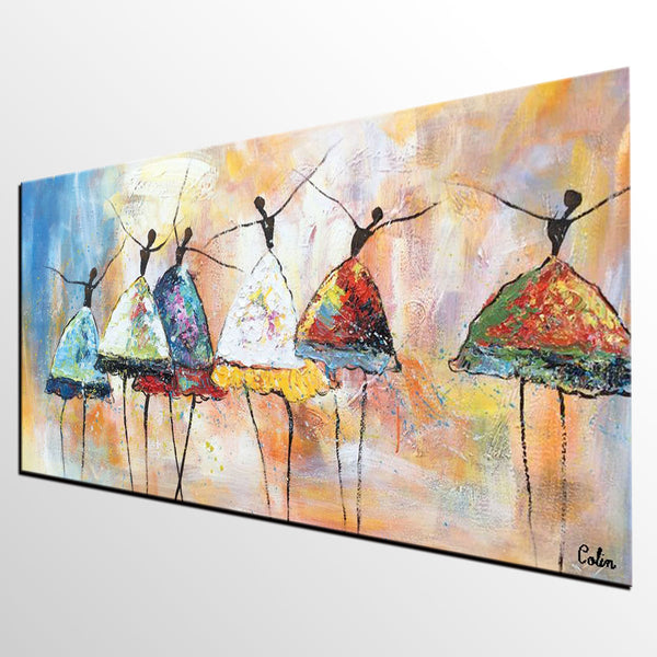 Acrylic Canvas Painting, Ballet Dancer Painting, Wall Art Paintings, Abstract Painting for Living Room, Custom Abstract Painting, Buy Art Online-HomePaintingDecor