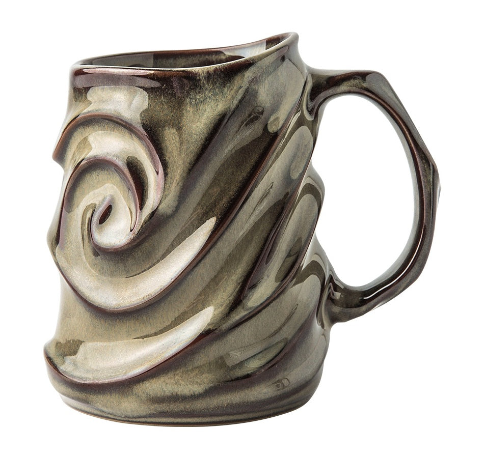 Brown Ceramic Coffee Mug, Stoneware Coffee Mugs, Large Capacity Coffee Cups, Large Handmade Pottery Coffee Mug-HomePaintingDecor