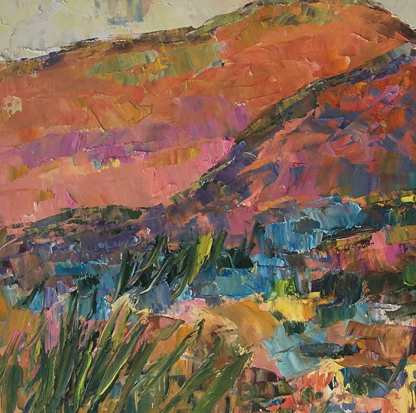 Custom Landscape Oil Painting, Original Artwork, Autumn Mountain Painting, Canvas Painting-HomePaintingDecor