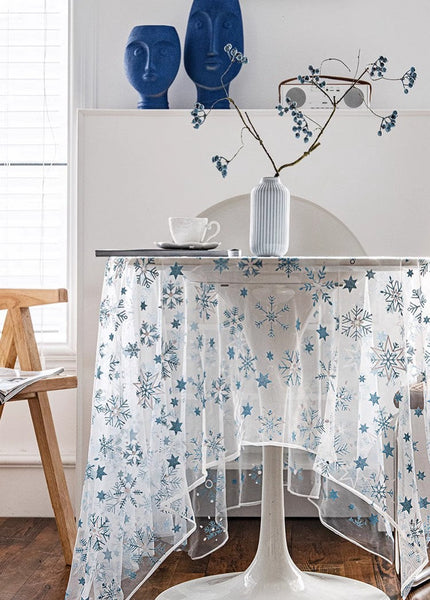 Lace Embroidered Table Covers, Rectangular Table Covers for Coffee Table, Oversized Modern Lace Tablecloths, Extra Large Rectangular Tablecloth for Oval Table-HomePaintingDecor