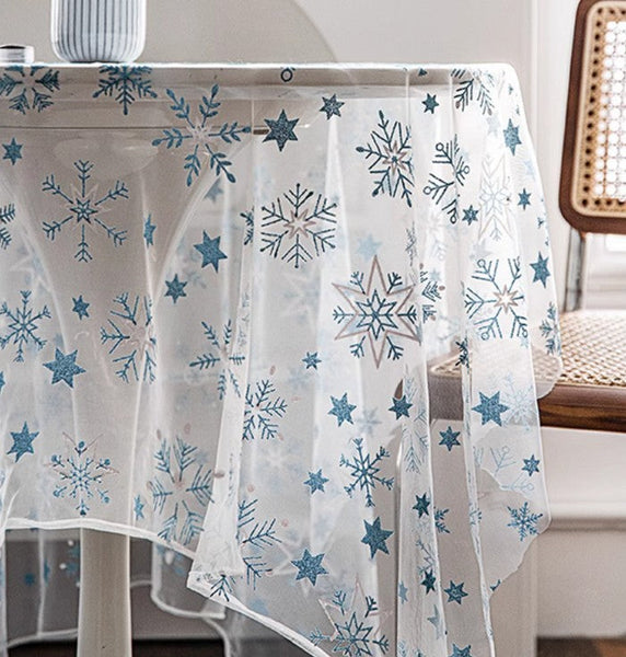 Extra Large Rectangular Tablecloth for Oval Table, Lace Embroidered Table Covers, Rectangular Table Covers for Coffee Table, Oversized Modern Lace Tablecloths-HomePaintingDecor