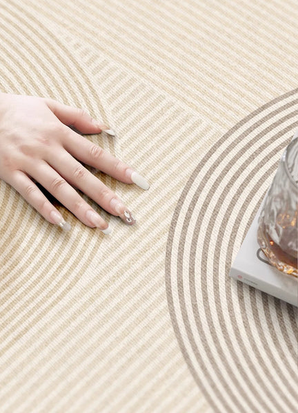 Abstract Contemporary Rugs for Bedroom, Modern Rugs under Sofa, Dining Room Floor Rugs, Modern Rugs for Office, Large Cream Color Rugs in Living Room-HomePaintingDecor