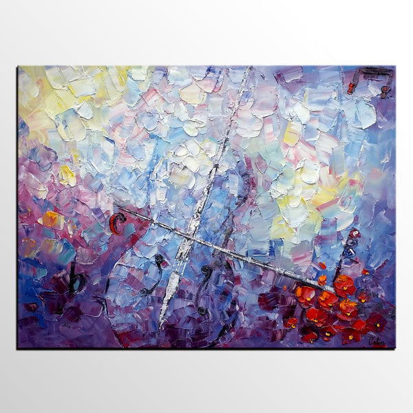 Abstract Art Painting, Modern Wall Art Paintings, Simple Modern Art, Custom Abstract Art Painting, Violin Painting