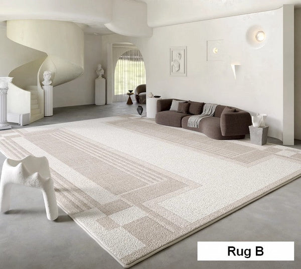 Modern Rug Ideas for Bedroom, Geometric Modern Rug Placement Ideas for Living Room, Contemporary Area Rugs for Dining Room-HomePaintingDecor