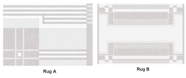 Modern Abstract Rugs under Dining Room Table, Geometric Modern Carpets for Bedroom, Modern Grey Rugs for Living Room-HomePaintingDecor