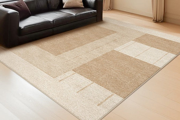 Contemporary Abstract Rugs under Dining Room Table, Large Modern Rugs for Living Room, Mid Century Modern Rugs for Bedroom-HomePaintingDecor