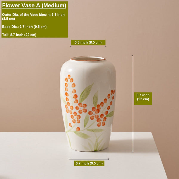 Dining Table Centerpiece, Ceramic Bouquet Vases, Porcelain Flower Vases, Large Flower Vases on Table, Handmade Water Holding Flower Vase-HomePaintingDecor