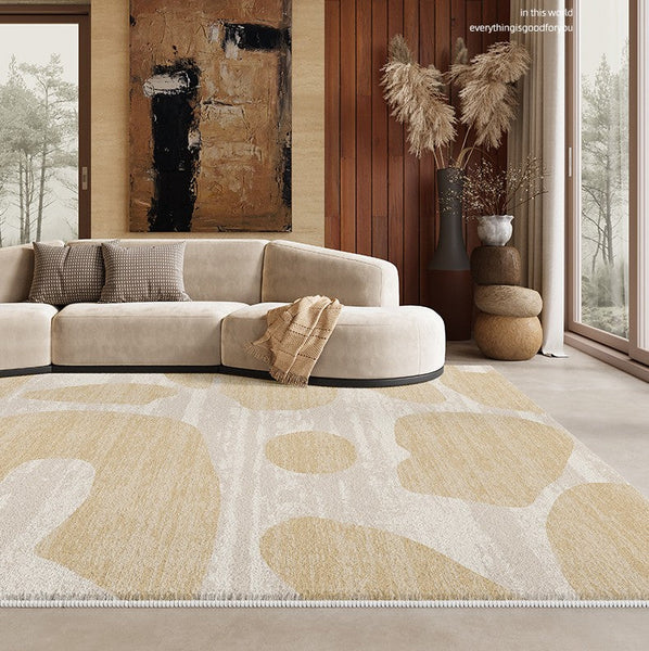 Modern Rugs under Sofa, Dining Room Floor Rugs, Abstract Contemporary Rugs for Bedroom, Modern Rug Ideas for Living Room-HomePaintingDecor