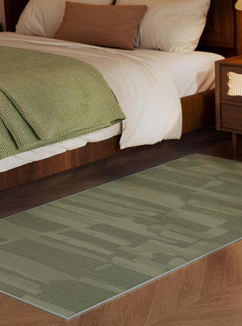 Modern Rug Ideas for Living Room, Green Modern Rugs under Sofa, Abstract Contemporary Rugs for Bedroom, Dining Room Floor Rugs-HomePaintingDecor