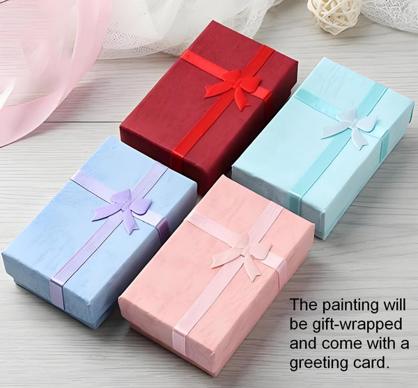 Hand Painted Canvas Art, A Bunch of Blooming Purple forget-me-nots, Still Life Painting, Small Canvas Artwork, Original Flower Paintings, Buy Small Paintings Online-HomePaintingDecor
