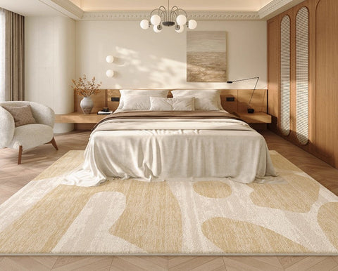 Modern Rugs under Sofa, Dining Room Floor Rugs, Abstract Contemporary Rugs for Bedroom, Modern Rug Ideas for Living Room-HomePaintingDecor