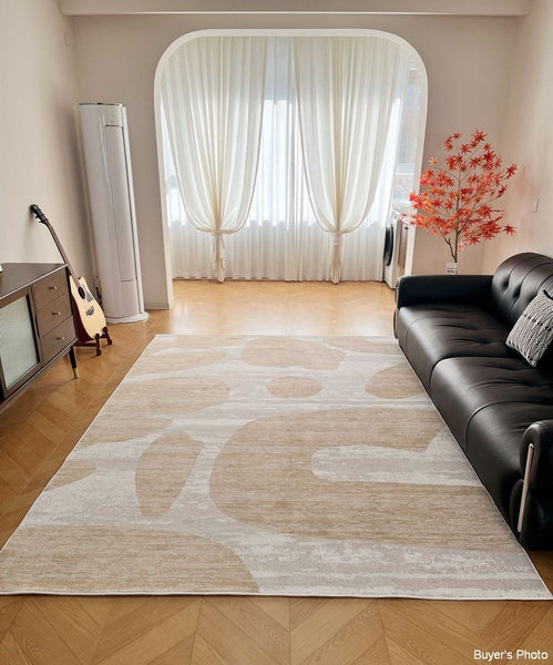 Modern Rugs under Sofa, Dining Room Floor Rugs, Abstract Contemporary Rugs for Bedroom, Modern Rug Ideas for Living Room-HomePaintingDecor