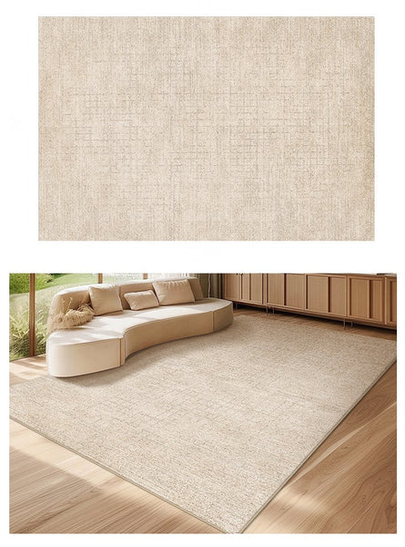 Modern Rugs under Dining Room Table, Abstract Area Rugs for Living Room, Geometric Contemporary Modern Rugs Next to Bed-HomePaintingDecor