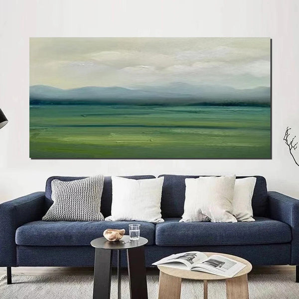 Abstract Landscape Acrylic Paintings, Hand Painted Wall Art Paintings, Contemporary Canvas Artwork, Abstract Wall Art Paintings, Modern Art for Dining Room-HomePaintingDecor