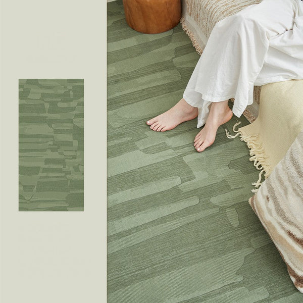 Modern Rug Ideas for Living Room, Green Modern Rugs under Sofa, Abstract Contemporary Rugs for Bedroom, Dining Room Floor Rugs-HomePaintingDecor