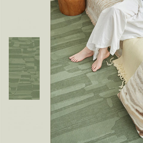 Modern Rug Ideas for Living Room, Green Modern Rugs under Sofa, Abstract Contemporary Rugs for Bedroom, Dining Room Floor Rugs-HomePaintingDecor