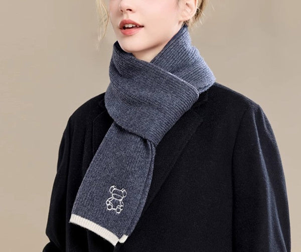 Warm Winter Scarf, Cold Weather Scarf, Fashion Scarf, Christmas Gifts for Her, Holiday Scarf, Winter Wool Scarf, Soft Cashmere Scarf for Women, Elegant Wool Scarves-HomePaintingDecor