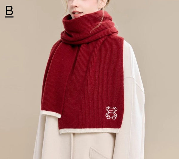 Warm Winter Scarf, Cold Weather Scarf, Fashion Scarf, Christmas Gifts for Her, Holiday Scarf, Winter Wool Scarf, Soft Cashmere Scarf for Women, Elegant Wool Scarves