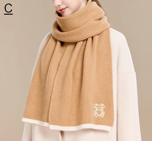 Warm Winter Scarf, Cold Weather Scarf, Fashion Scarf, Christmas Gifts for Her, Holiday Scarf, Winter Wool Scarf, Soft Cashmere Scarf for Women, Elegant Wool Scarves-HomePaintingDecor