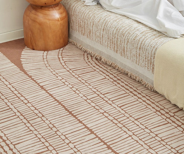Modern Rugs under Dining Room Table, Mid Century Geometric Carpets, Contemporary Modern Rugs Next to Bed, Abstract Modern Rugs for Living Room-HomePaintingDecor