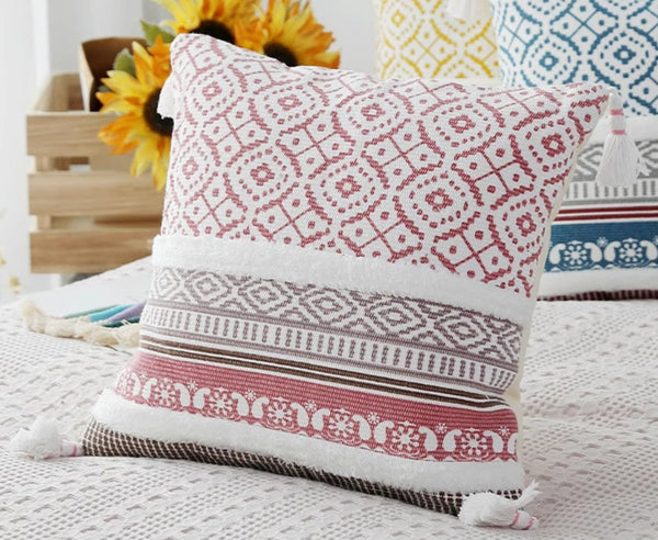 Modern Decorative Pillow for Interior Design, Contemporary Decorative Pillow Covers, Geometric Modern Sofa Pillows for Bedroom, Square Pillows for Couch-HomePaintingDecor