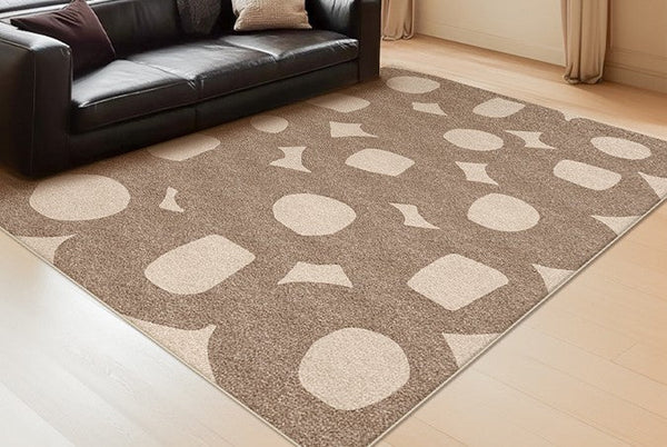 Contemporary Area Rugs under Sofa, Bedroom Modern Floor Rugs, Living Room Modern Area Rug, Large Area Rugs for Office-HomePaintingDecor