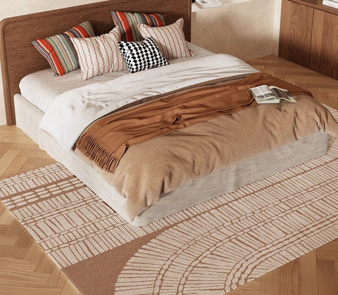 Modern Rugs under Dining Room Table, Mid Century Geometric Carpets, Contemporary Modern Rugs Next to Bed, Abstract Modern Rugs for Living Room-HomePaintingDecor