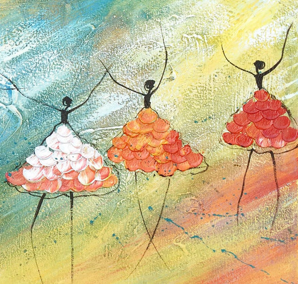 Simple Abstract Paintings, Ballet Dancer Painting, Original Artwork, Bedroom Canvas Painting, Acrylic Canvas Painting, Custom Art-HomePaintingDecor