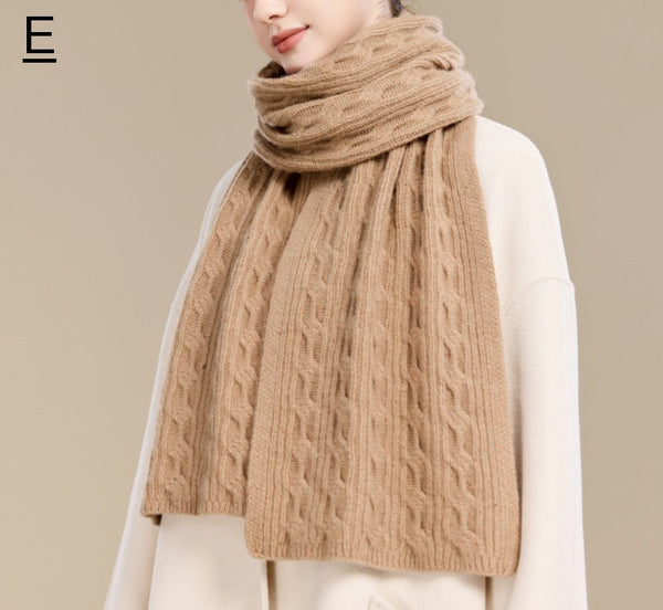 Christmas Gifts for Her, Holiday Scarf, Winter Wool Scarf, Warm Winter Scarf, Cold Weather Scarf, Fashion Scarf, Soft Cashmere Scarf for Women, Elegant Wool Scarves-HomePaintingDecor