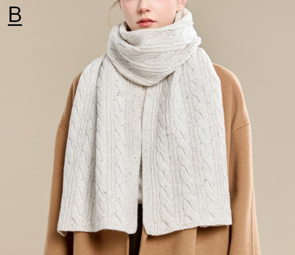 Soft Cashmere Scarf for Women, Elegant Wool Scarves, Christmas Gifts for Her, Holiday Scarf, Winter Wool Scarf, Warm Winter Scarf, Cold Weather Scarf, Fashion Scarf-HomePaintingDecor