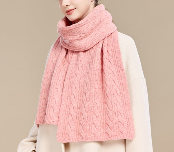 Christmas Gifts for Her, Holiday Scarf, Winter Wool Scarf, Warm Winter Scarf, Cold Weather Scarf, Fashion Scarf, Soft Cashmere Scarf for Women, Elegant Wool Scarves-HomePaintingDecor