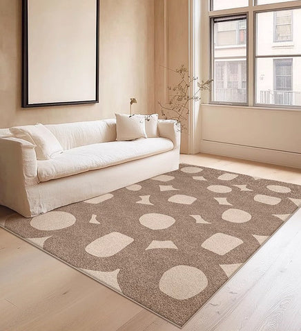 Living Room Modern Area Rug, Large Area Rugs for Office, Contemporary Area Rugs under Sofa, Bedroom Modern Floor Rugs-HomePaintingDecor