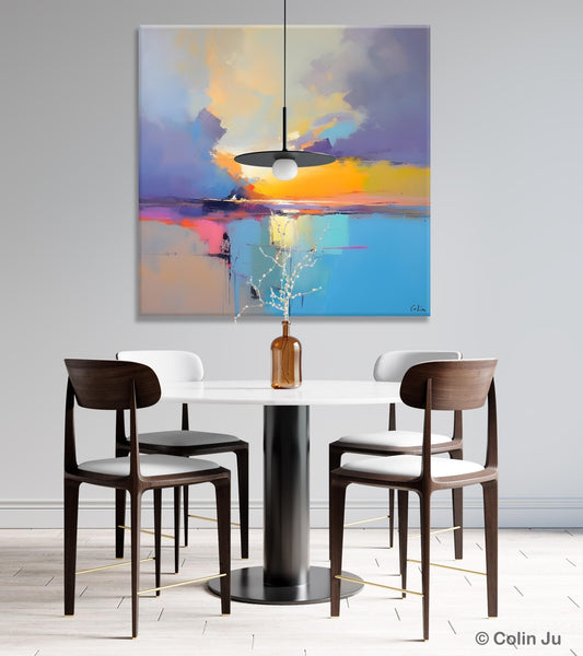 Original Modern Wall Art Painting, Abstract Landscape Paintings, Canvas Painting for Living Room, Oversized Contemporary Abstract Artwork