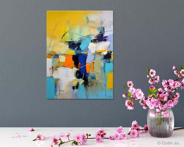 Contemporary Abstract Art, Bedroom Canvas Art Ideas, Large Painting for Sale, Buy Large Paintings Online, Original Modern Abstract Art-HomePaintingDecor