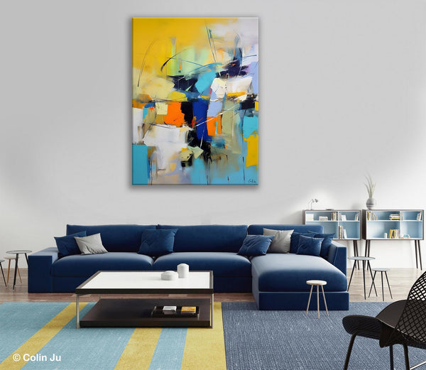 Contemporary Abstract Art, Bedroom Canvas Art Ideas, Large Painting for Sale, Buy Large Paintings Online, Original Modern Abstract Art-HomePaintingDecor