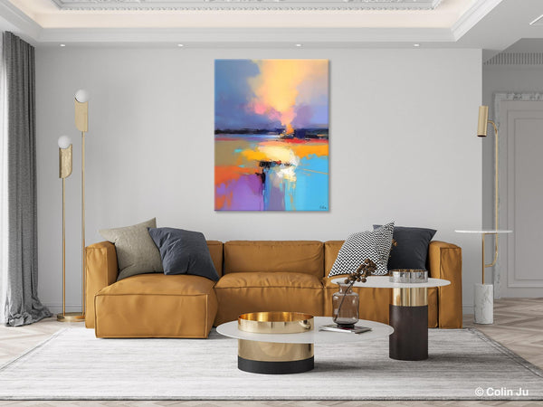 Canvas Painting for Bedroom, Landscape Canvas Painting, Abstract Landscape Painting, Original Landscape Art, Large Wall Art Paintings for Living Room-HomePaintingDecor