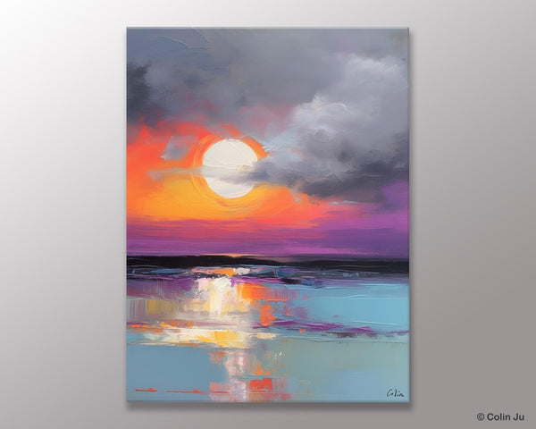 Contemporary Canvas Wall Art, Original Hand Painted Oil Paintings, Canvas Paintings Behind Sofa, Abstract Paintings for Bedroom, Buy Paintings Online-HomePaintingDecor