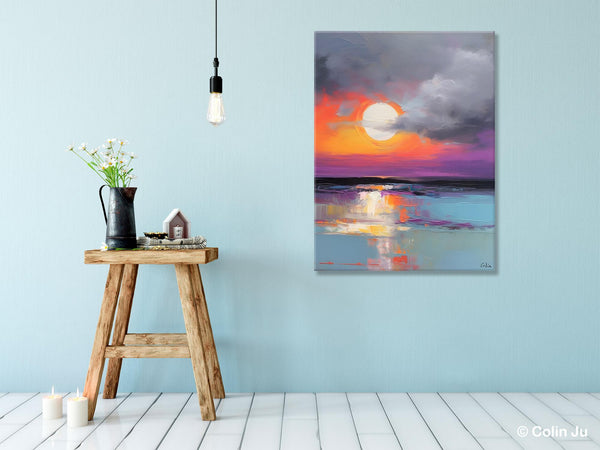 Contemporary Canvas Wall Art, Original Hand Painted Oil Paintings, Canvas Paintings Behind Sofa, Abstract Paintings for Bedroom, Buy Paintings Online-HomePaintingDecor