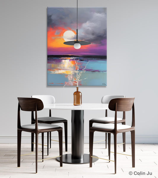 Contemporary Canvas Wall Art, Original Hand Painted Oil Paintings, Canvas Paintings Behind Sofa, Abstract Paintings for Bedroom, Buy Paintings Online-HomePaintingDecor