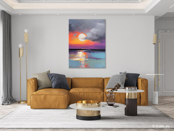 Contemporary Canvas Wall Art, Original Hand Painted Oil Paintings, Canvas Paintings Behind Sofa, Abstract Paintings for Bedroom, Buy Paintings Online-HomePaintingDecor