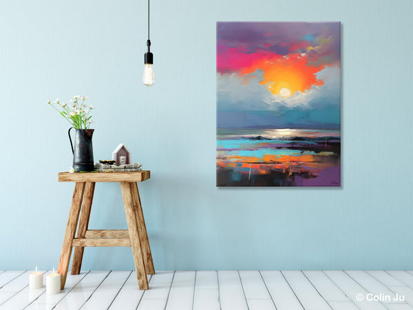 Original Hand Painted Oil Paintings, Canvas Paintings Behind Sofa, Contemporary Canvas Wall Art, Abstract Paintings for Bedroom, Buy Paintings Online-HomePaintingDecor