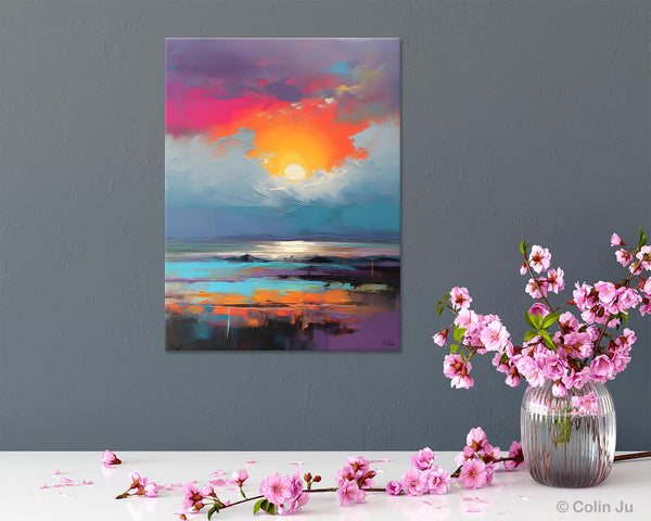Original Hand Painted Oil Paintings, Canvas Paintings Behind Sofa, Contemporary Canvas Wall Art, Abstract Paintings for Bedroom, Buy Paintings Online-HomePaintingDecor