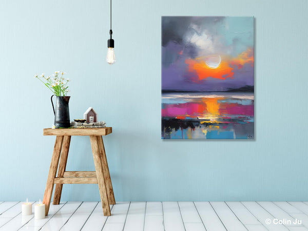 Contemporary Canvas Wall Art, Abstract Paintings for Bedroom, Original Hand Painted Oil Paintings, Canvas Paintings Behind Sofa, Buy Paintings Online-HomePaintingDecor