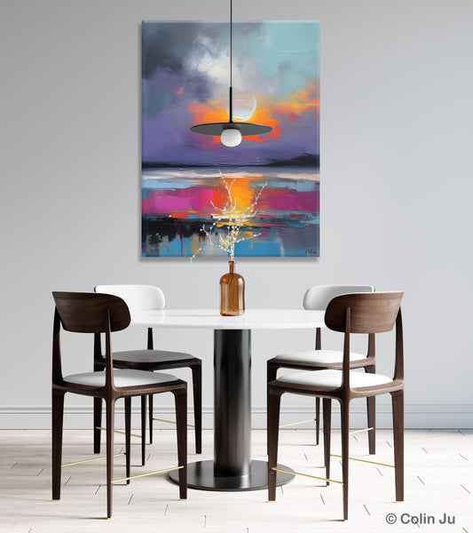Contemporary Canvas Wall Art, Abstract Paintings for Bedroom, Original Hand Painted Oil Paintings, Canvas Paintings Behind Sofa, Buy Paintings Online-HomePaintingDecor