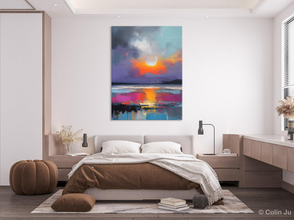Contemporary Canvas Wall Art, Abstract Paintings for Bedroom, Original Hand Painted Oil Paintings, Canvas Paintings Behind Sofa, Buy Paintings Online-HomePaintingDecor