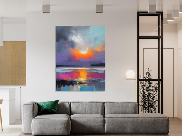 Contemporary Canvas Wall Art, Abstract Paintings for Bedroom, Original Hand Painted Oil Paintings, Canvas Paintings Behind Sofa, Buy Paintings Online-HomePaintingDecor