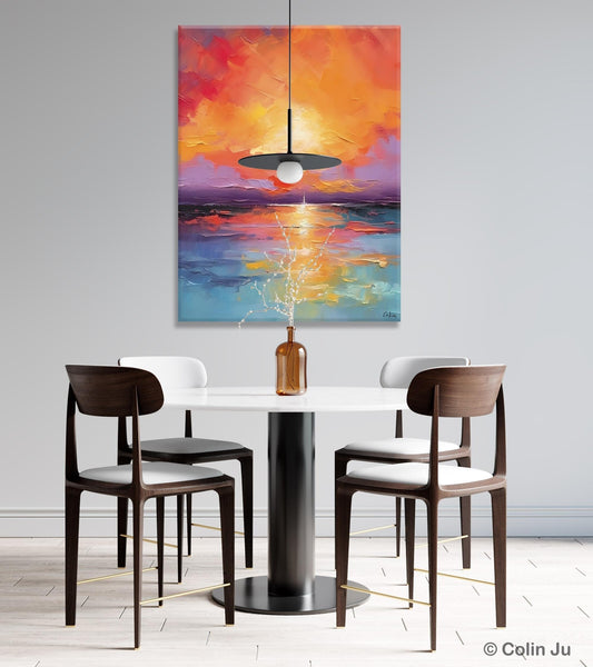 Modern Landscape Paintings, Oversized Contemporary Canvas Paintings, Extra Large Canvas Painting for Living Room, Original Canvas Wall Art-HomePaintingDecor