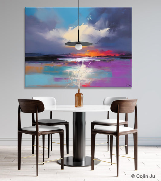 Living Room Abstract Paintings, Large Landscape Canvas Paintings, Buy Art Online, Original Landscape Abstract Painting, Simple Wall Art Ideas-HomePaintingDecor